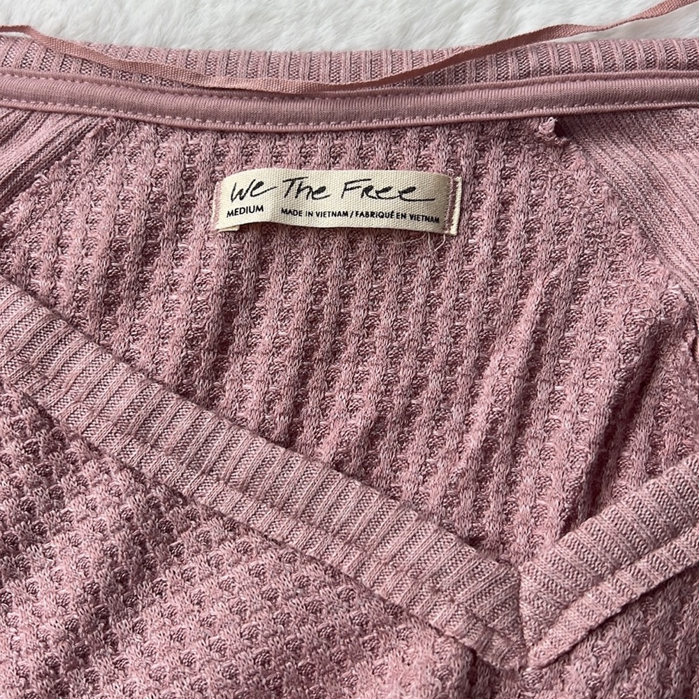 Free People Santa Clara Thermal in Mauve Size Medium - Picture 2 of 8